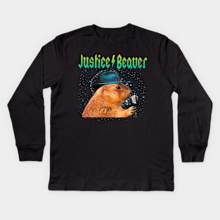 Justice Beaver - Music Band Pop Star Kids Long Sleeve T-Shirt